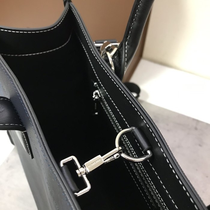 Burberry Tote bag with structured design Grey 01A