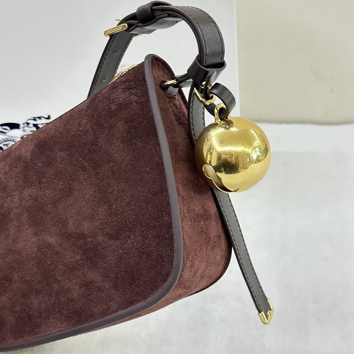 Burberry Tote bag with stylish design Burgundy 01A