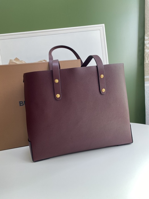 Burberry Tote bag with stylish features Burgundy 01A 2