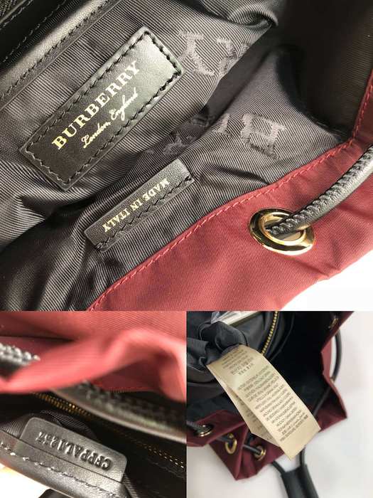 Burberry Tote bag with stylish features Burgundy 01A