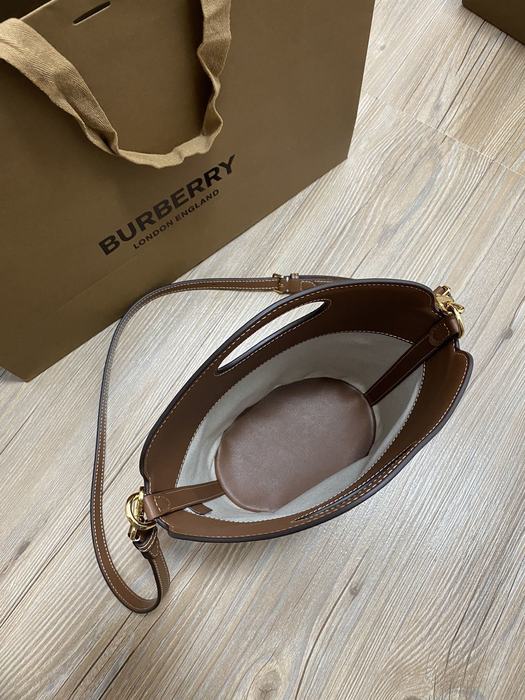Burberry Tote bag with stylish traits Brown 01A 2