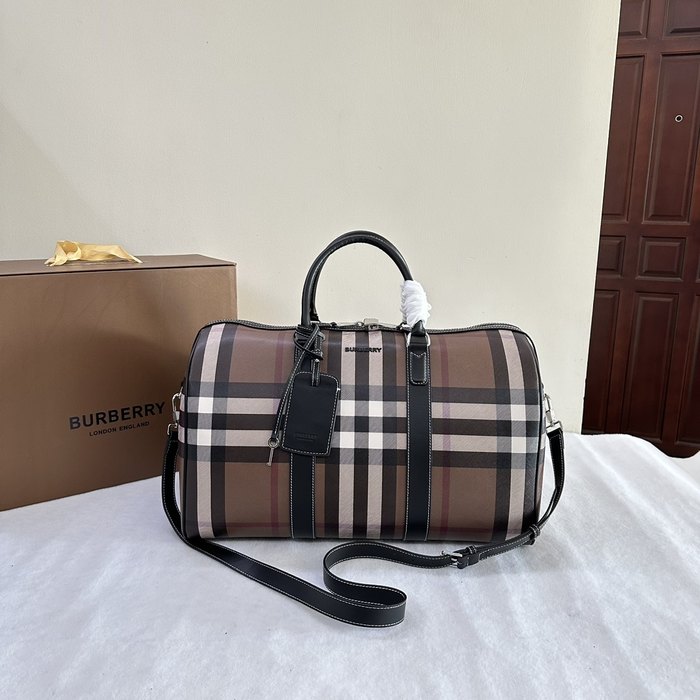 Burberry Tote bag with stylish traits Brown 01A