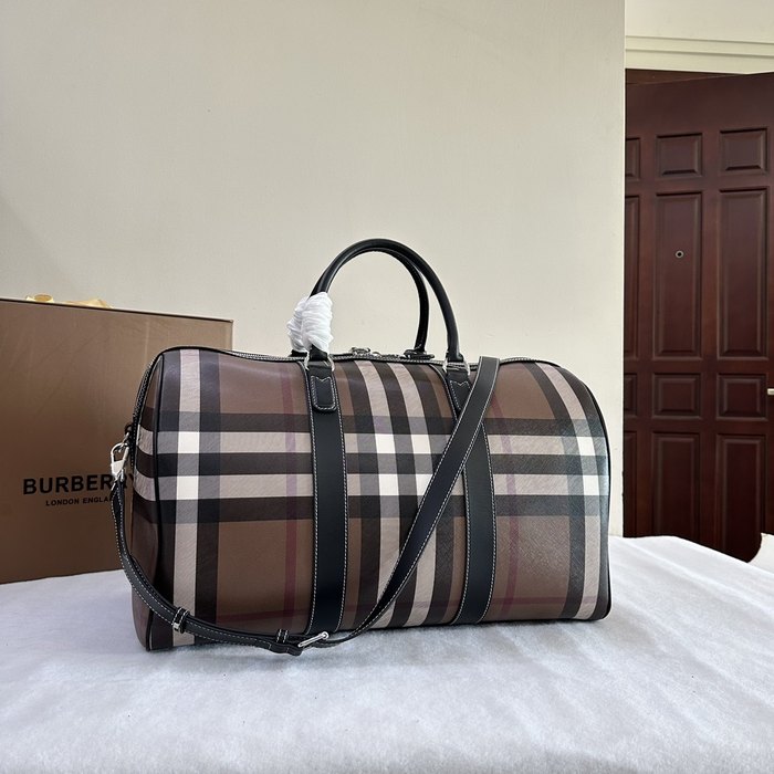 Burberry Tote bag with stylish traits Brown 01A