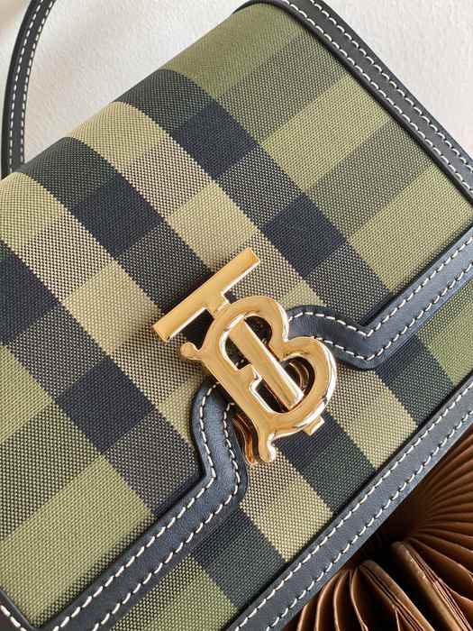 Burberry Tote bag with stylish traits Green 01A