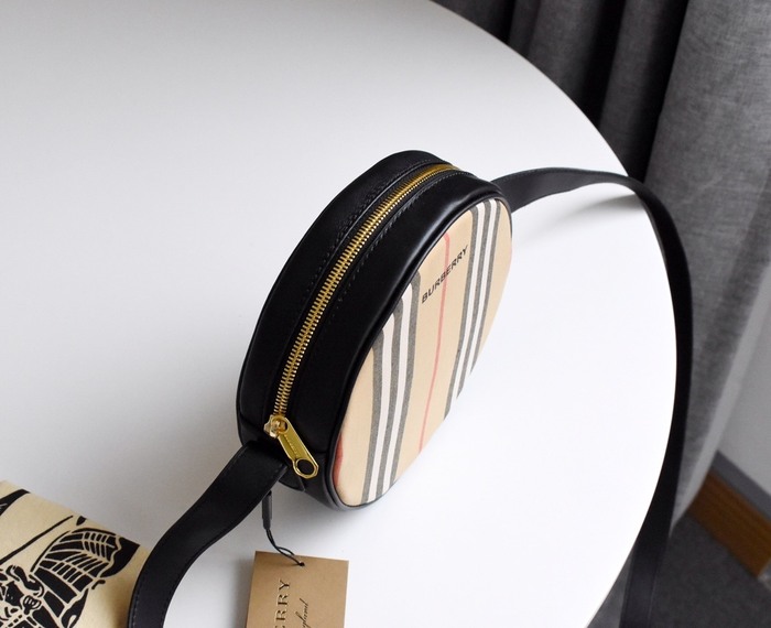 Burberry Tote with stripes and round shape Beige 01A