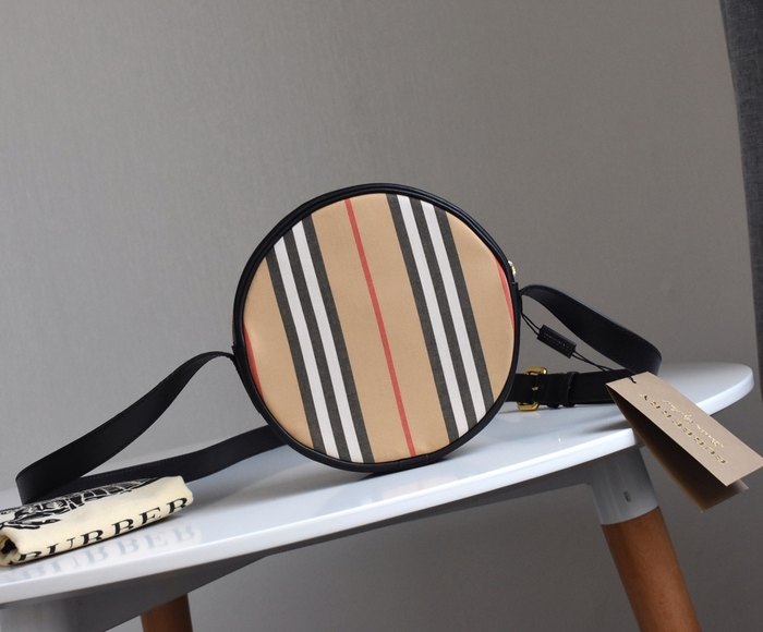 Burberry Tote with stripes and round shape Beige 01A