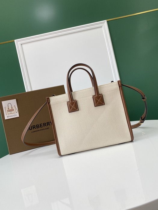 Burberry Tote with stylish traits Beige 01A 2