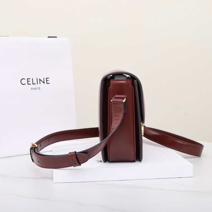Celine Tote Bag Burgundy 01A