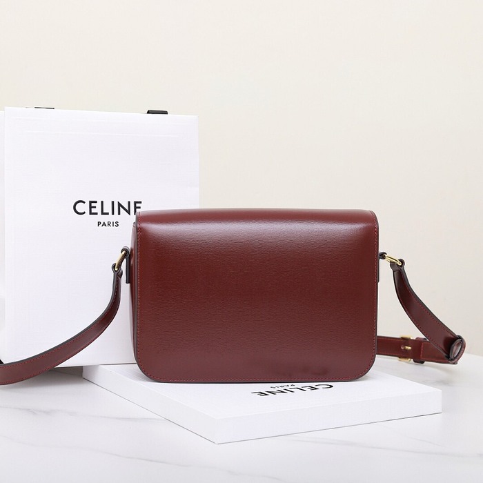 Celine Tote Bag Burgundy 01A