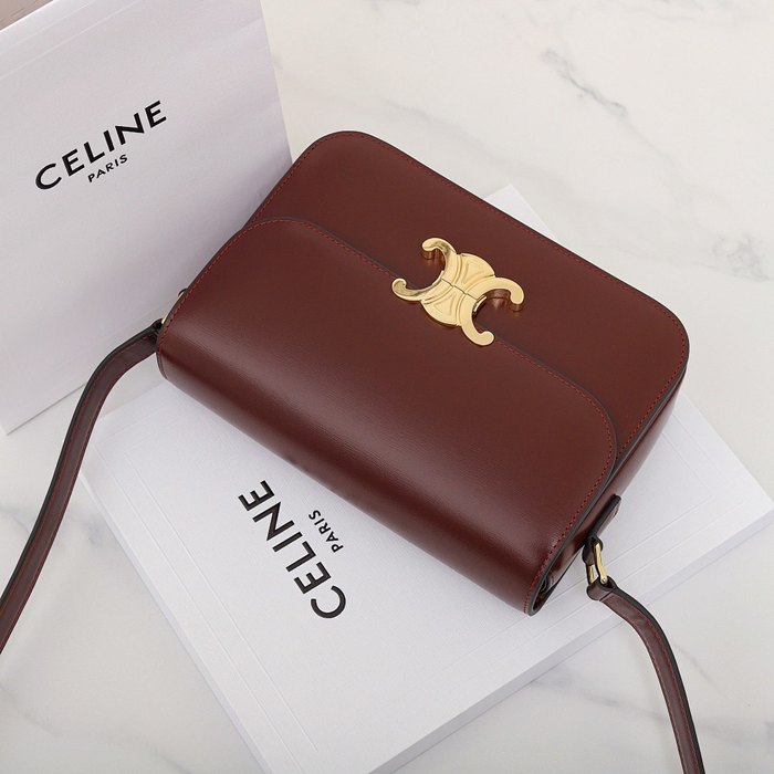 Celine Tote Bag Burgundy 01A