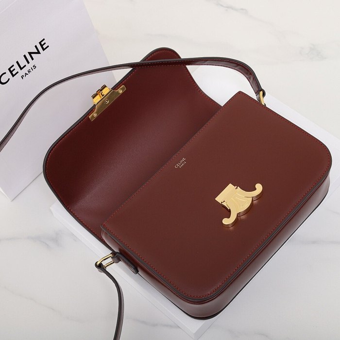 Celine Tote Bag Burgundy 01A