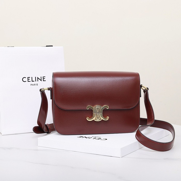 Celine Tote Bag Burgundy 01A