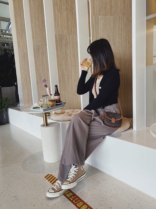 Celine Tote Bag with Stylish Traits Brown 01A 2