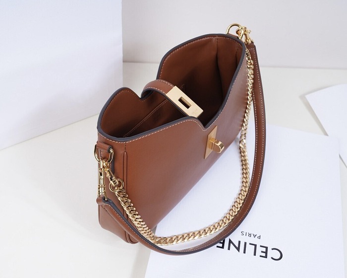 Celine Tote bag with elegant design traits Brown 01A 2