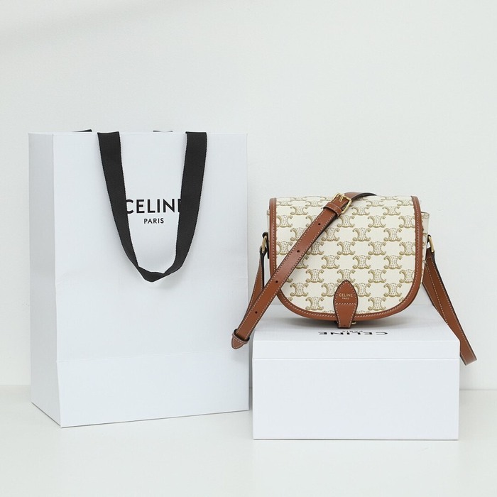 Celine Tote bag with minimalist design Brown 01A 2