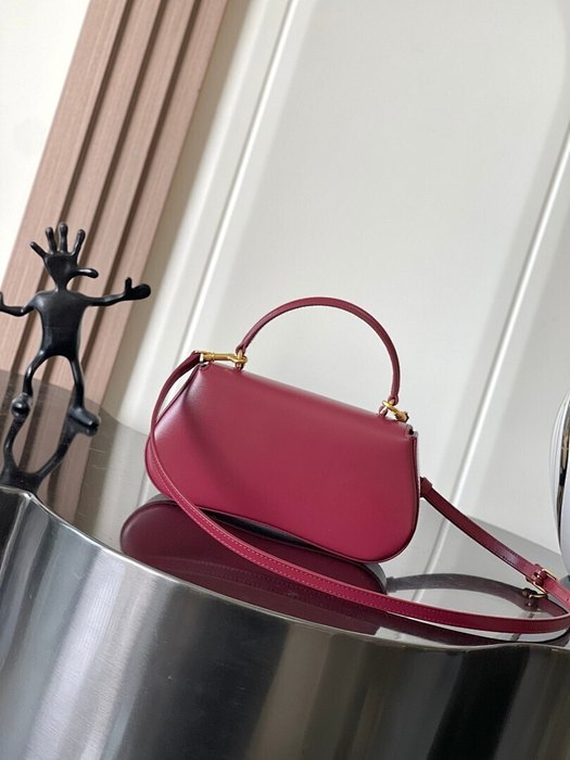 Celine Tote bag with sleek design Burgundy 01A