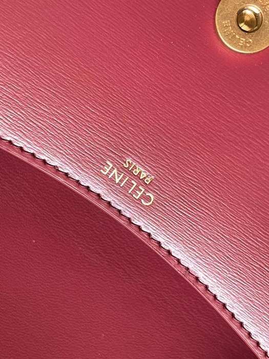 Celine Tote bag with sleek design Burgundy 01A