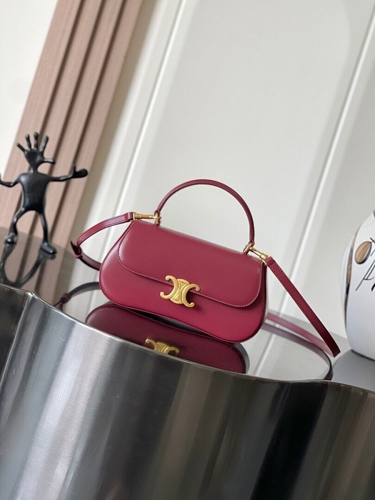 Celine Tote bag with sleek design Burgundy 01A