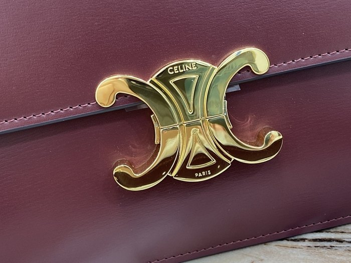 Celine Tote bag with sleek design traits Burgundy 01A