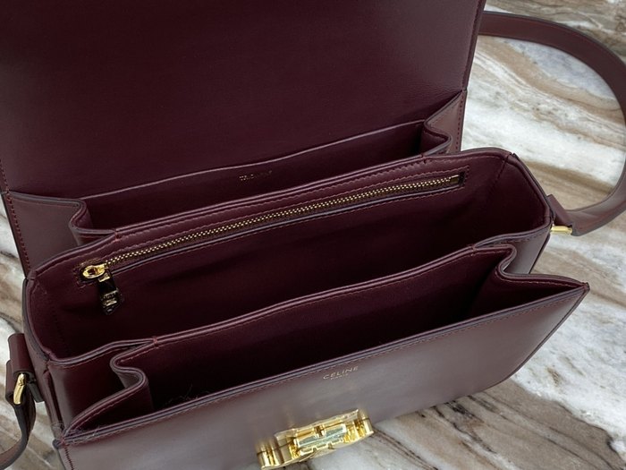 Celine Tote bag with sleek design traits Burgundy 01A