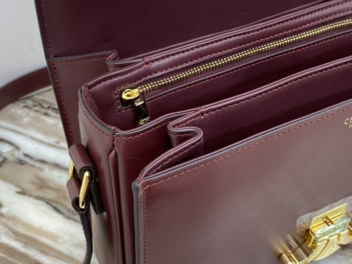 Celine Tote bag with sleek design traits Burgundy 01A