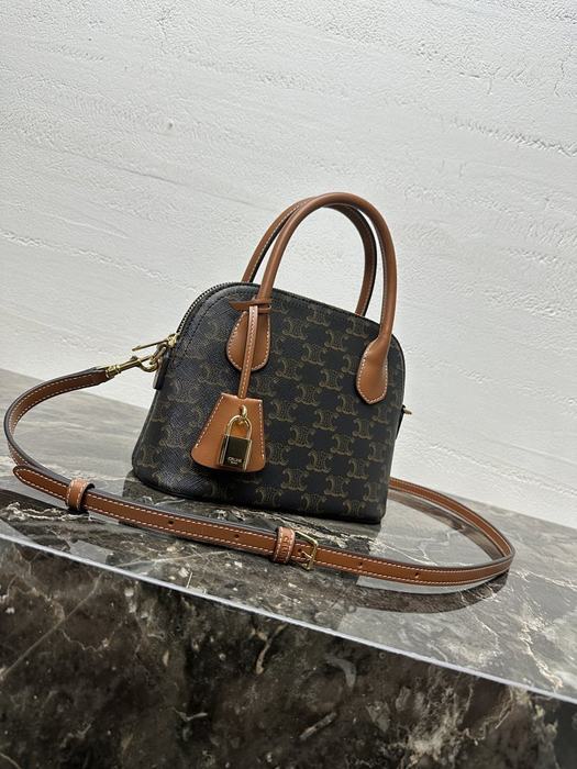 Celine Tote bag with structured design Brown 01A 2