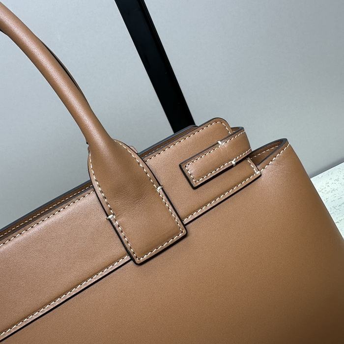 Celine Tote bag with structured design Brown 01A 3