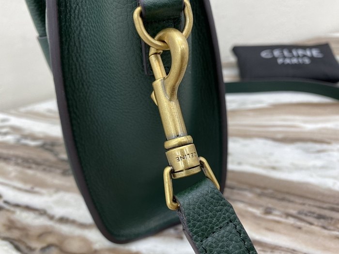 Celine Tote bag with structured design Green 01A