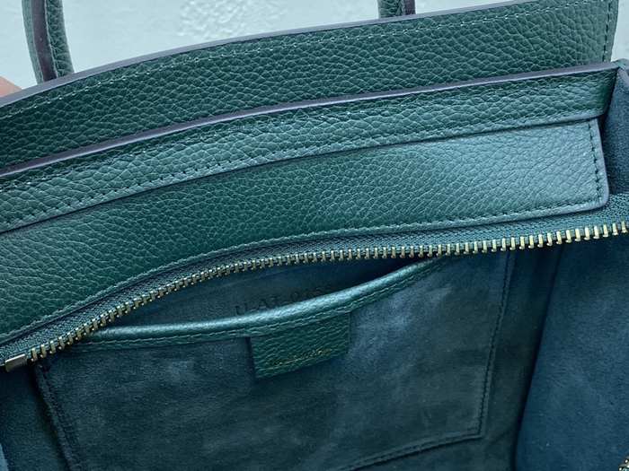 Celine Tote bag with structured design Green 01A