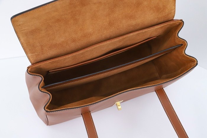 Celine Tote bag with structured design Tan 01A