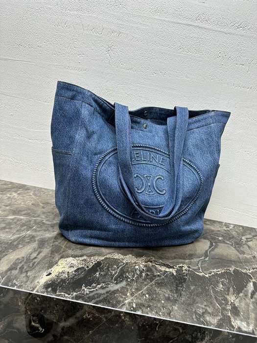 Celine Tote bag with stylish features Blue 01A