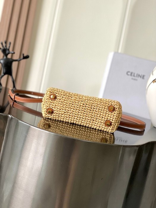 Celine Tote bag with stylish features Brown 01A 3