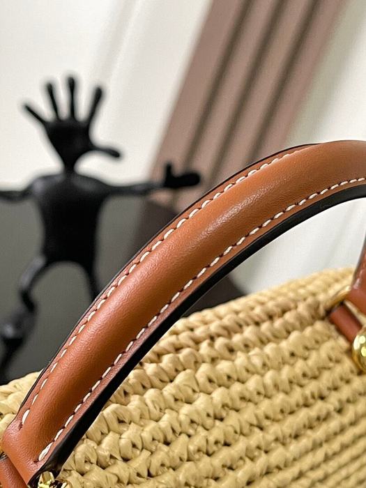 Celine Tote bag with stylish features Brown 01A 3