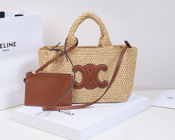 Celine Tote bag with stylish features Brown 01A 4