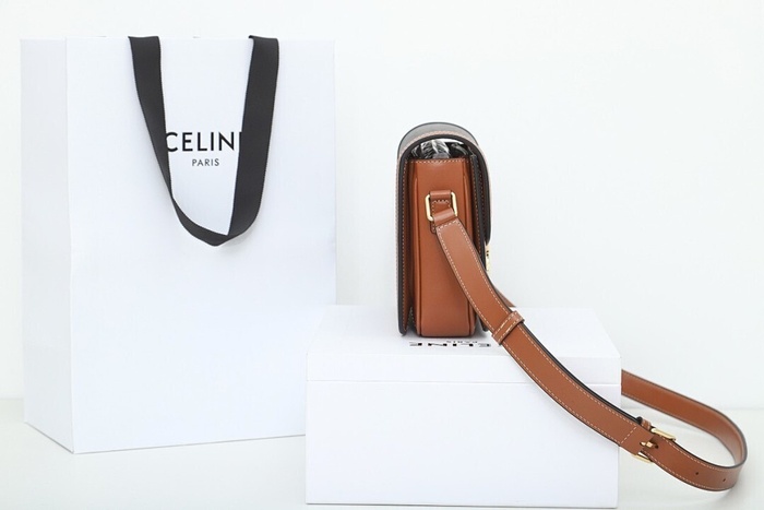 Celine Tote bag with stylish features Brown 01A 5