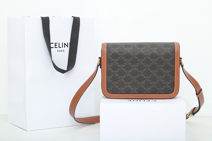 Celine Tote bag with stylish features Brown 01A 5