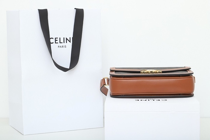 Celine Tote bag with stylish features Brown 01A 5