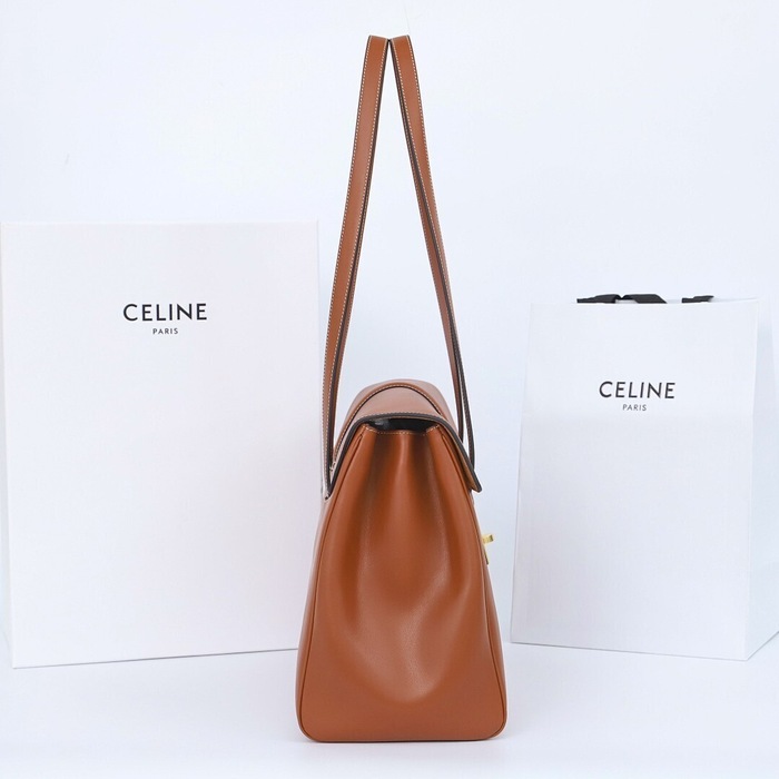 Celine Tote bag with stylish features Tan 01A