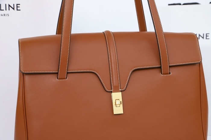 Celine Tote bag with stylish features Tan 01A
