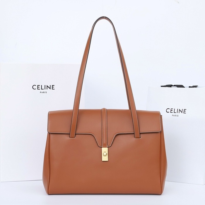 Celine Tote bag with stylish features Tan 01A