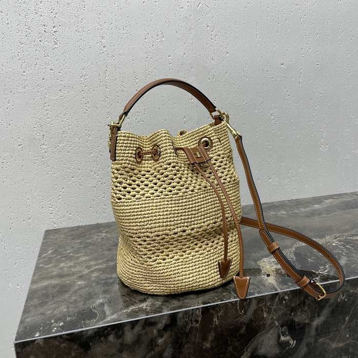 Celine Tote bag with stylish traits Brown 01A 3