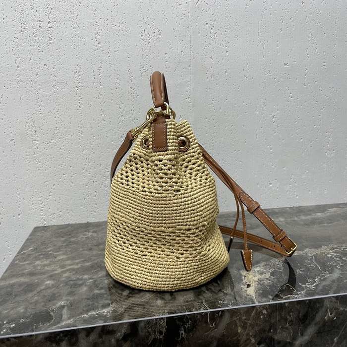 Celine Tote bag with stylish traits Brown 01A 3