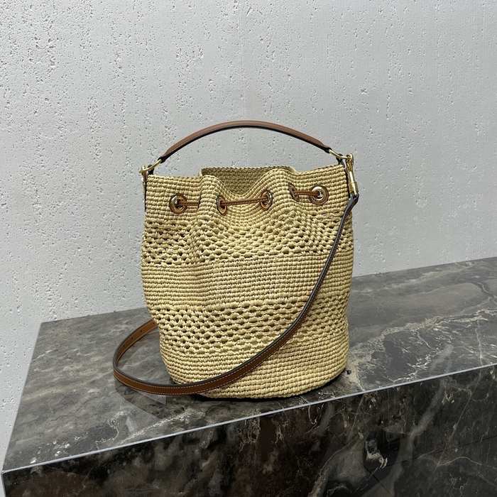 Celine Tote bag with stylish traits Brown 01A 3