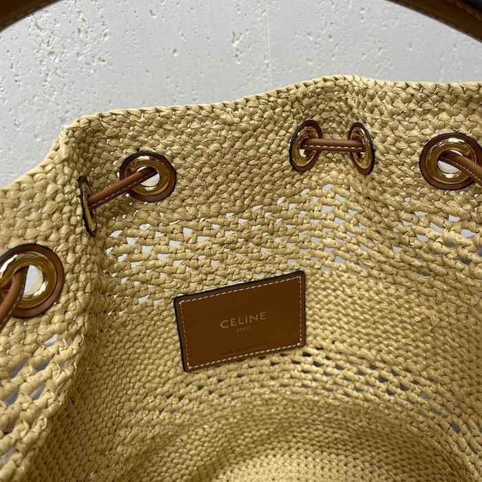 Celine Tote bag with stylish traits Brown 01A 3