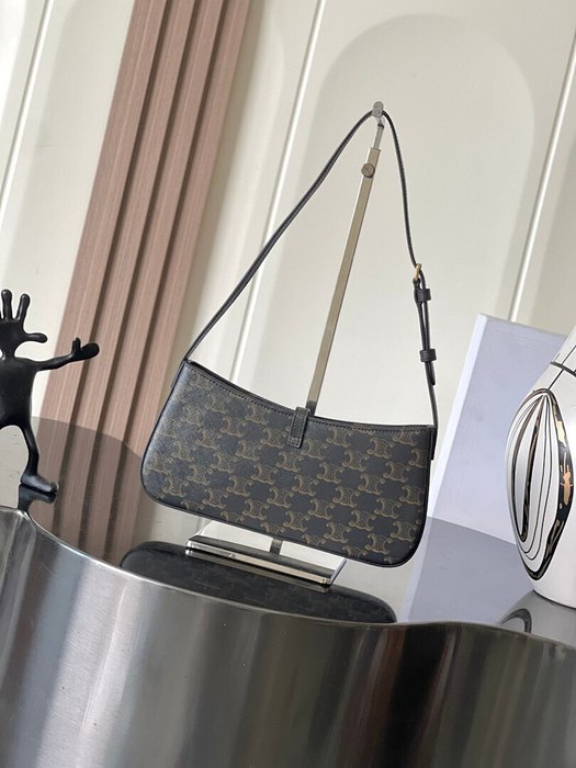 Celine Tote bag with stylish traits Grey 01A