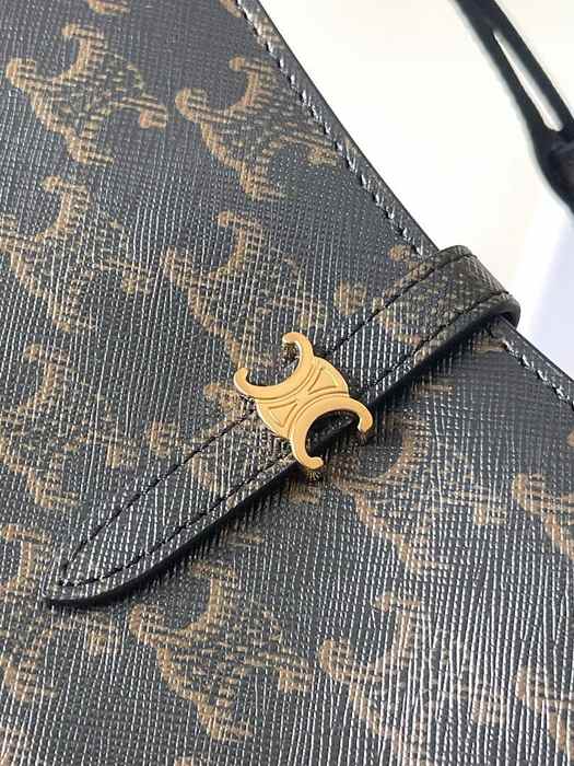 Celine Tote bag with stylish traits Grey 01A