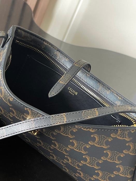 Celine Tote bag with stylish traits Grey 01A