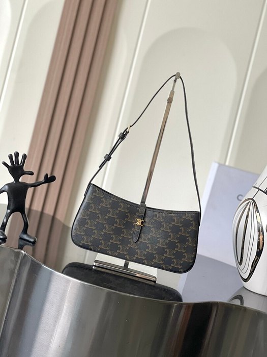 Celine Tote bag with stylish traits Grey 01A