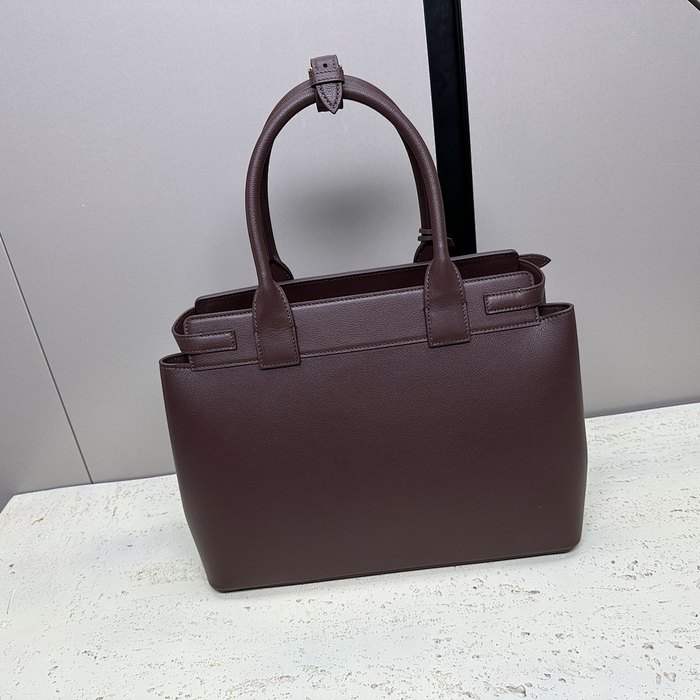 Celine Tote handbag with structured design Burgundy 01A