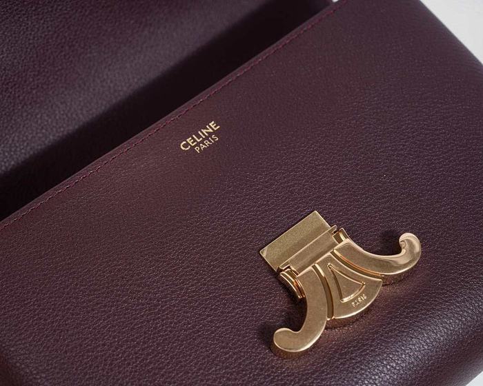 Celine Tote style 14 Burgundy 01A